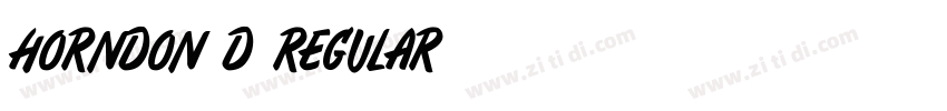 Horndon D Regular字体转换